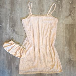 *Read Me!* Blush Beaded Mini Dress  |  Forever 21